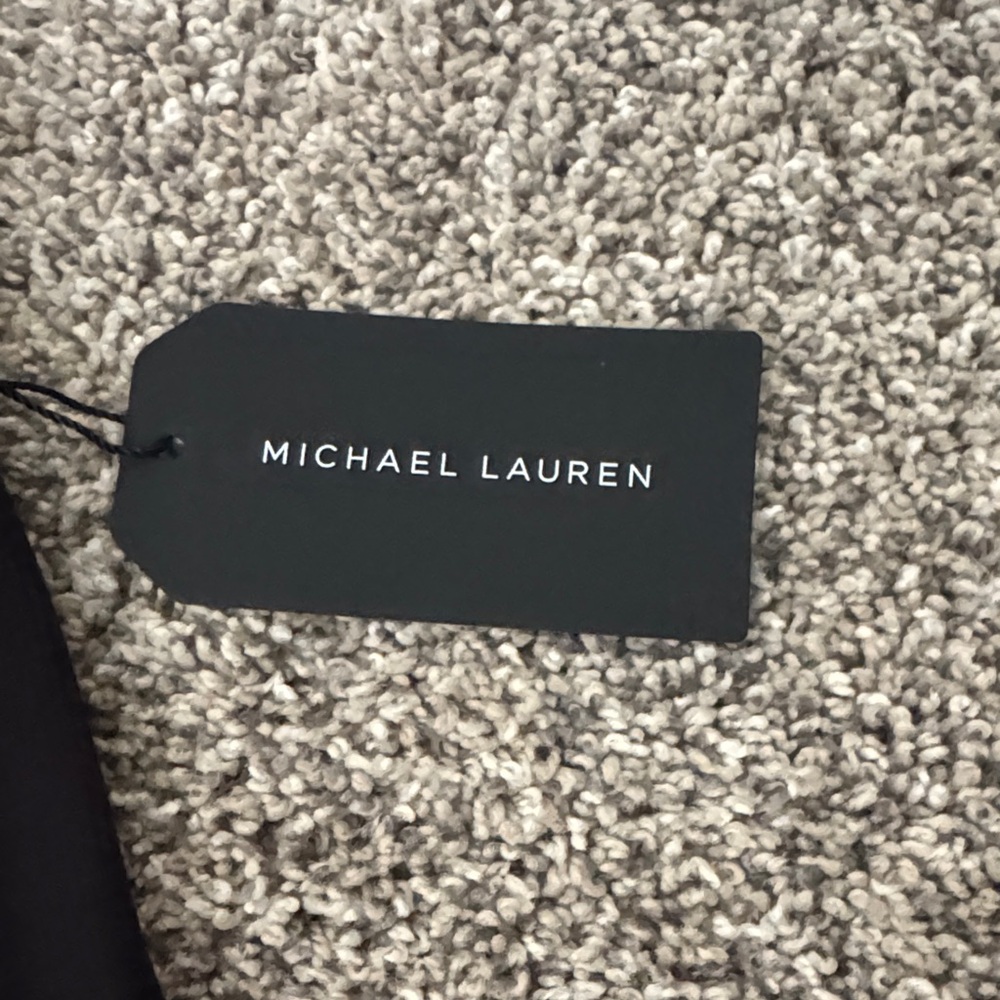 Michael Lauren Black Ribbed Button-Front Tank - Picture 3 of 5